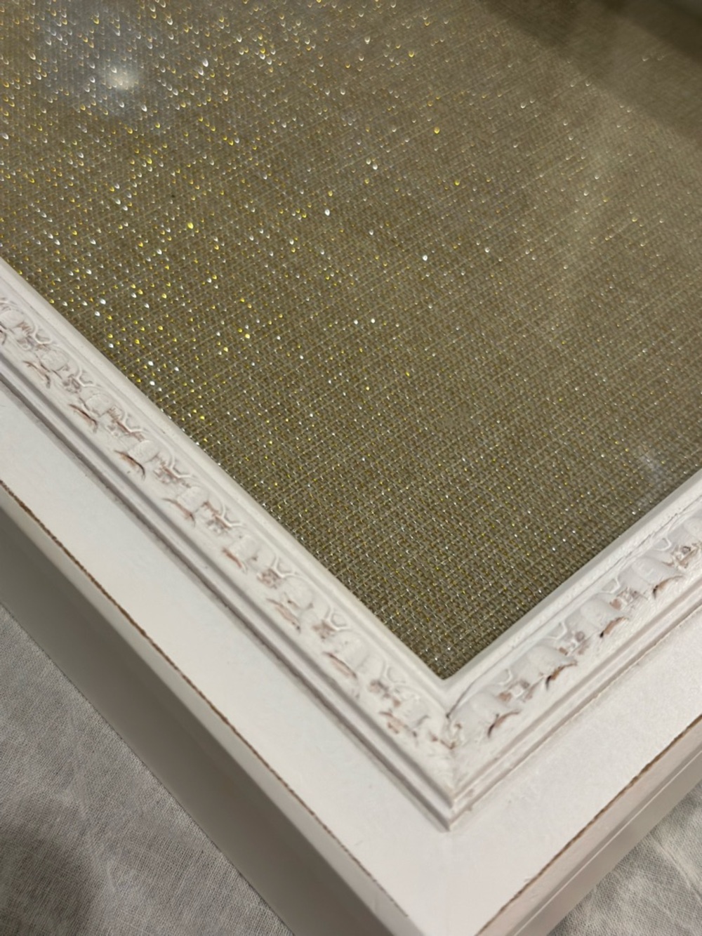 Nicole Miller White Display Shadow Box Frame - Picture 4 of 8